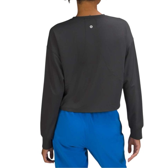 Lululemon Abrasion-Resistant Training Long Sleeve Shirt size 6 in Graphite Grey - Picture 2 of 6